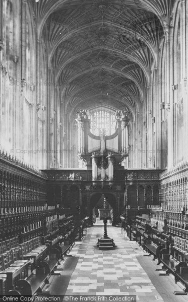 Photo of Cambridge, King's College Chapel, Choir 1890