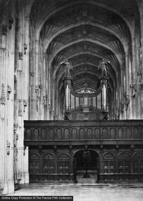 Photo of Cambridge, King's College Chapel, Choir c.1870