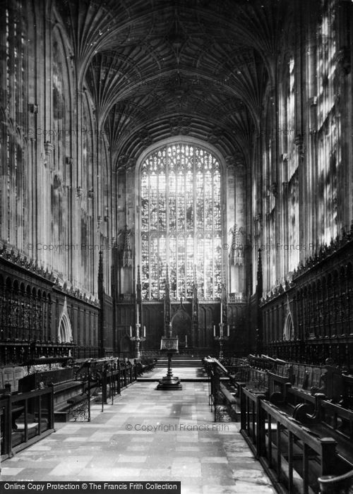 Photo of Cambridge, King's College Chapel, Choir East c.1878