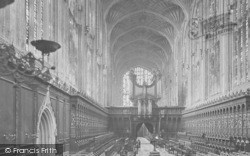 King's College Chapel, Choir West 1923, Cambridge