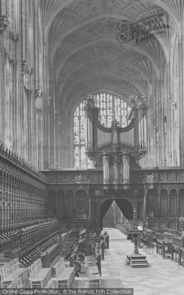 Photo of Cambridge, King's College Chapel, Choir West 1923