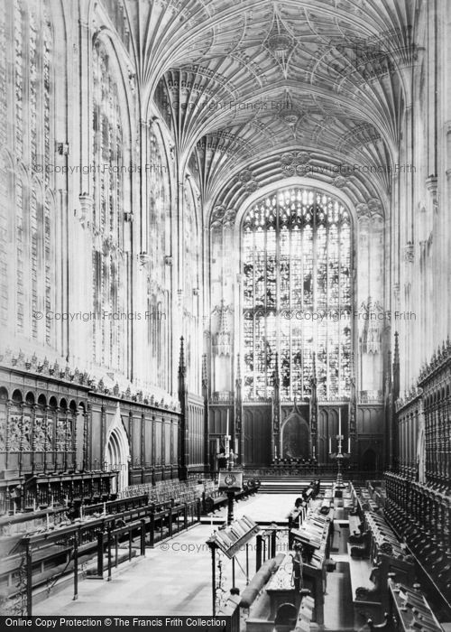 Photo of Cambridge, King's College Chapel, Looking East c.1890