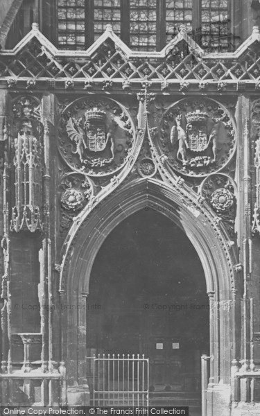 Photo of Cambridge, King's College Chapel, North Door 1890