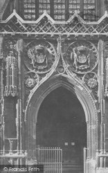King's College Chapel, North Door 1890, Cambridge