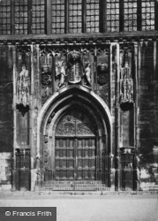 King's College Chapel, West Door c.1878, Cambridge