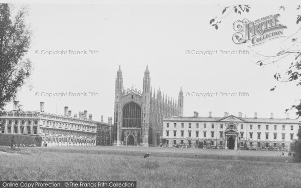 Photo of Cambridge, King's College From The Backs c.1955