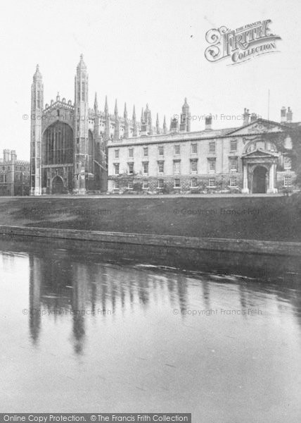Photo of Cambridge, King's College From The River 1908