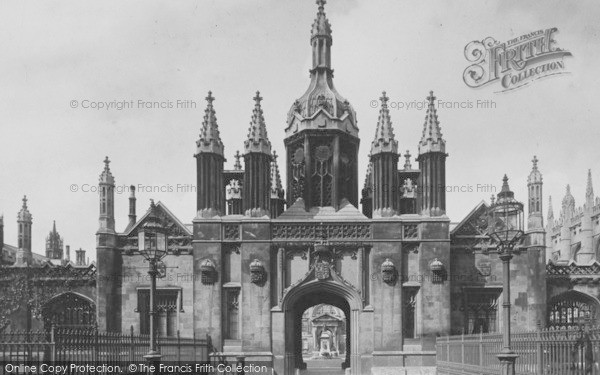 Photo of Cambridge, King's College, Great Gate 1890