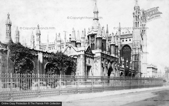 Photo of Cambridge, King's College Parade c.1890