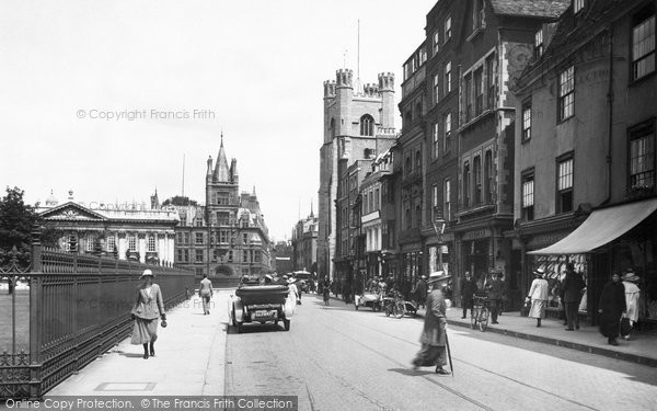 Cambridge, King's Parade 1921