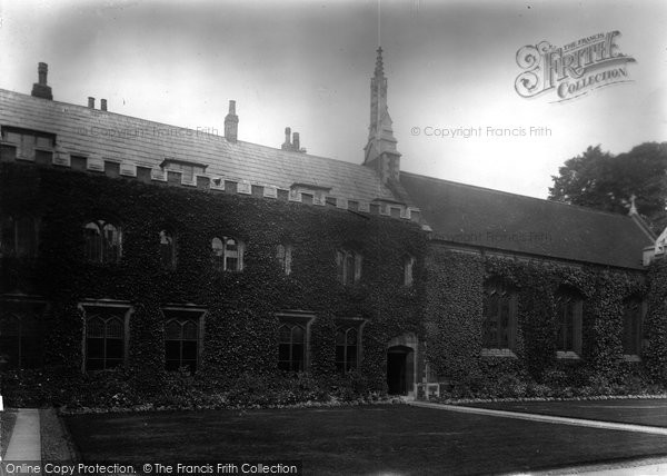 Photo of Cambridge, Magdalene College Chapel And First Court 1931