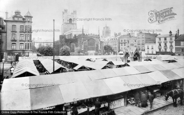 Photo of Cambridge, Market 1908