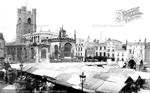 Photo of Cambridge, Market Place 1890