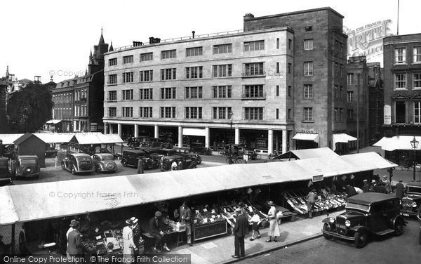 Photo of Cambridge, Market Place 1938