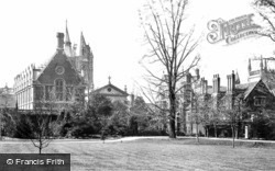 Pembroke College, From Masters' Garden c.1878, Cambridge