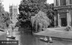 Punting By St John's Chapel c.1960, Cambridge