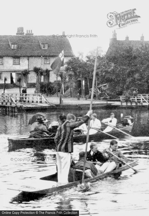 Photo of Cambridge, Punting On The River Cam 1909
