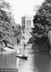 Punting On  The River Cam c.1960, Cambridge