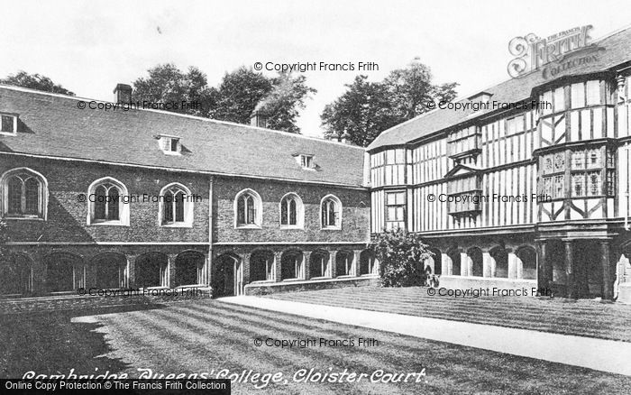 Photo of Cambridge, Queens' College, Cloister Court 1914