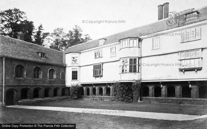 Photo of Cambridge, Queens' College Cloister Court c.1880