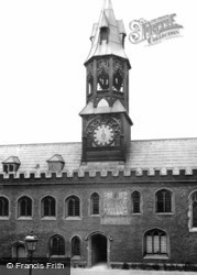 Queens' College, Dial And Clock c.1860, Cambridge