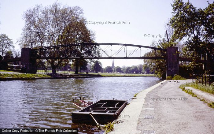 Photo of Cambridge, River Cam Near Boathouses 1980