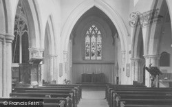 St Benets Church Interior 1938, Cambridge