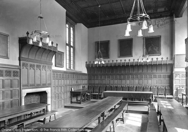 Photo of Cambridge, St Catharine's College Dining Hall 1914