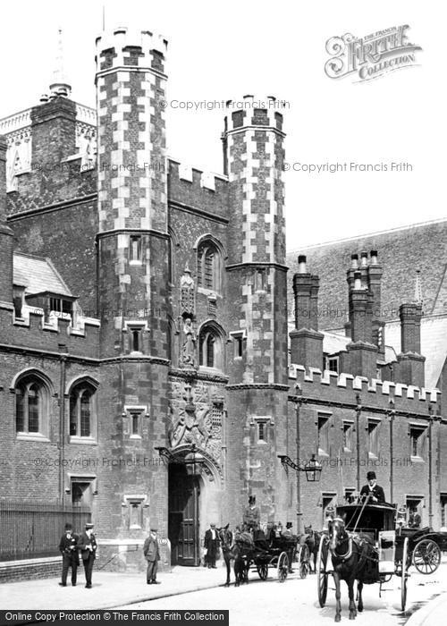 Photo of Cambridge, St John's College, By The Main Gate 1908