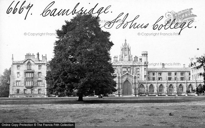 Photo of Cambridge, St John's College c.1873