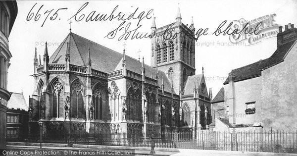 Photo of Cambridge, St John's College Chapel c.1873