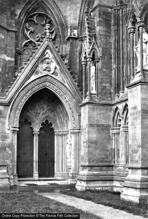 Photo of Cambridge, St John's College Chapel Door c.1869