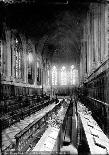 Photo of Cambridge, St John's College Chapel Interior 1890