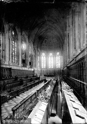 St John's College Chapel Interior 1890, Cambridge