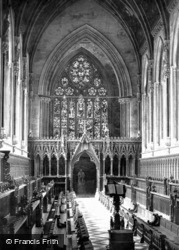 St John's College Chapel Interior c.1869, Cambridge