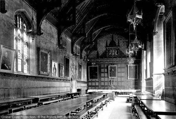 Photo of Cambridge, St John's College, Dining Hall 1890