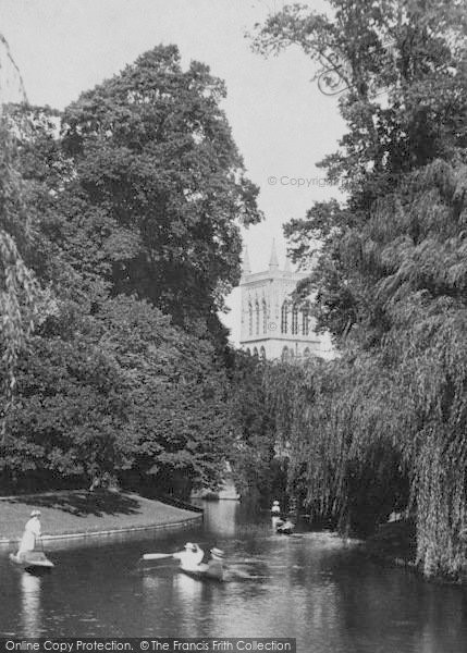 Photo of Cambridge, St John's College From River 1908