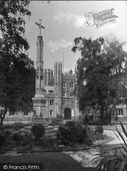 St John's College Gateway And All Saints Cross 1938, Cambridge