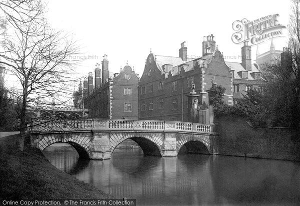 Photo of Cambridge, St John's College, Old Bridge 1890