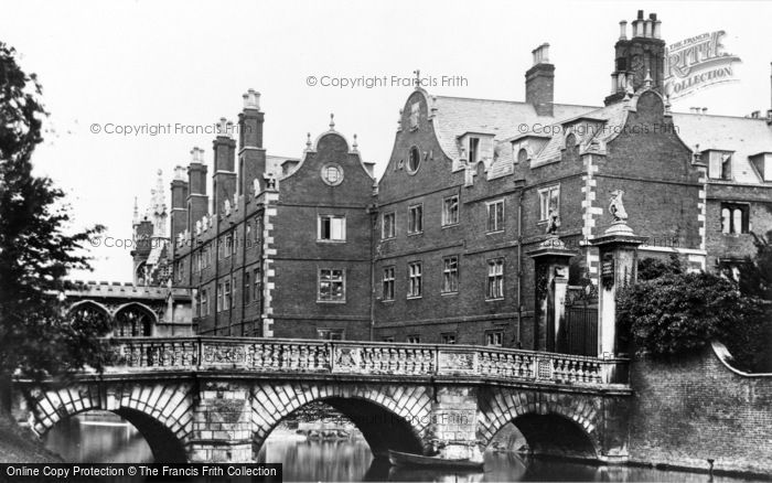 Photo of Cambridge, St John's College, Old Bridge c.1873
