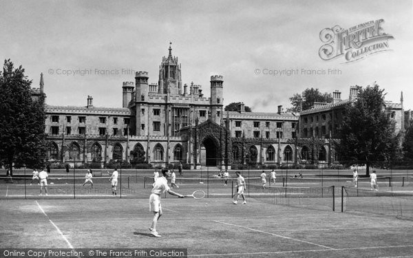 Photo of Cambridge, St John's College Tennis Court c.1955