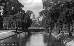 St John's College View On The Cam 1914, Cambridge