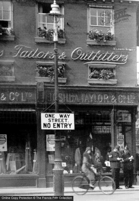 Photo of Cambridge, Tailor Shop On Market Street 1931