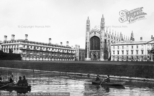 Photo of Cambridge, The Backs And King's College Chapel 1890