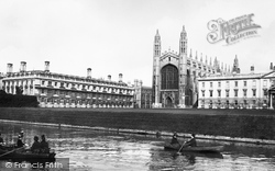 The Backs And King's College Chapel 1890, Cambridge