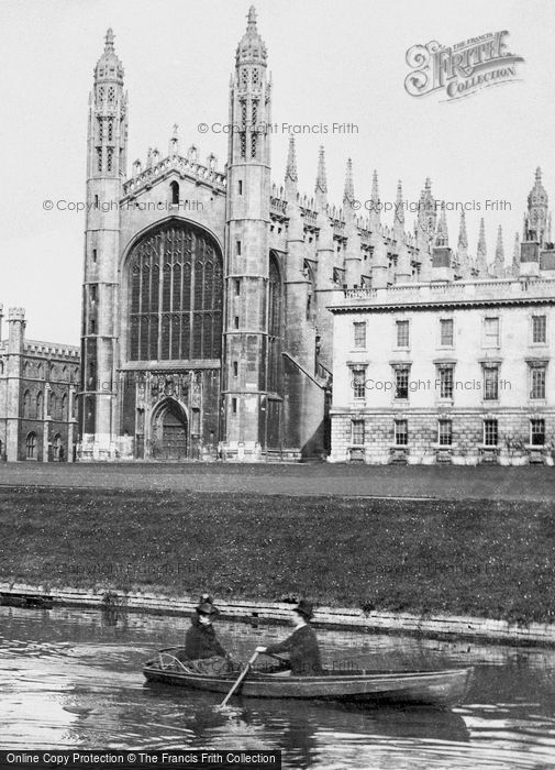 Photo of Cambridge, The Backs And King's College Chapel 1890