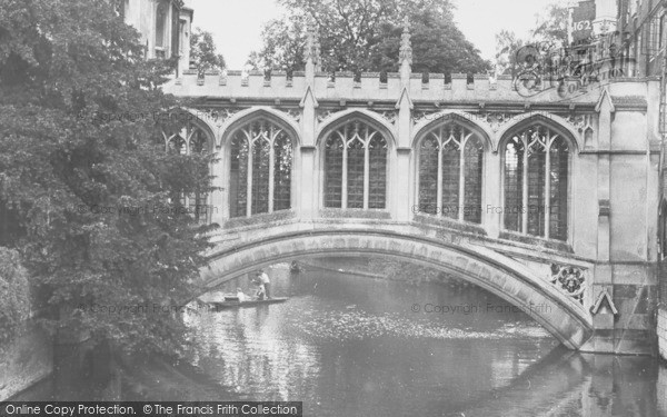 Photo of Cambridge, The Bridge Of Sighs c.1955