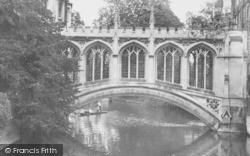 The Bridge Of Sighs c.1955, Cambridge