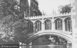 The Bridge Of Sighs c.1965, Cambridge