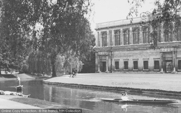 Photo of Cambridge, The Cam And Trinity College c.1955